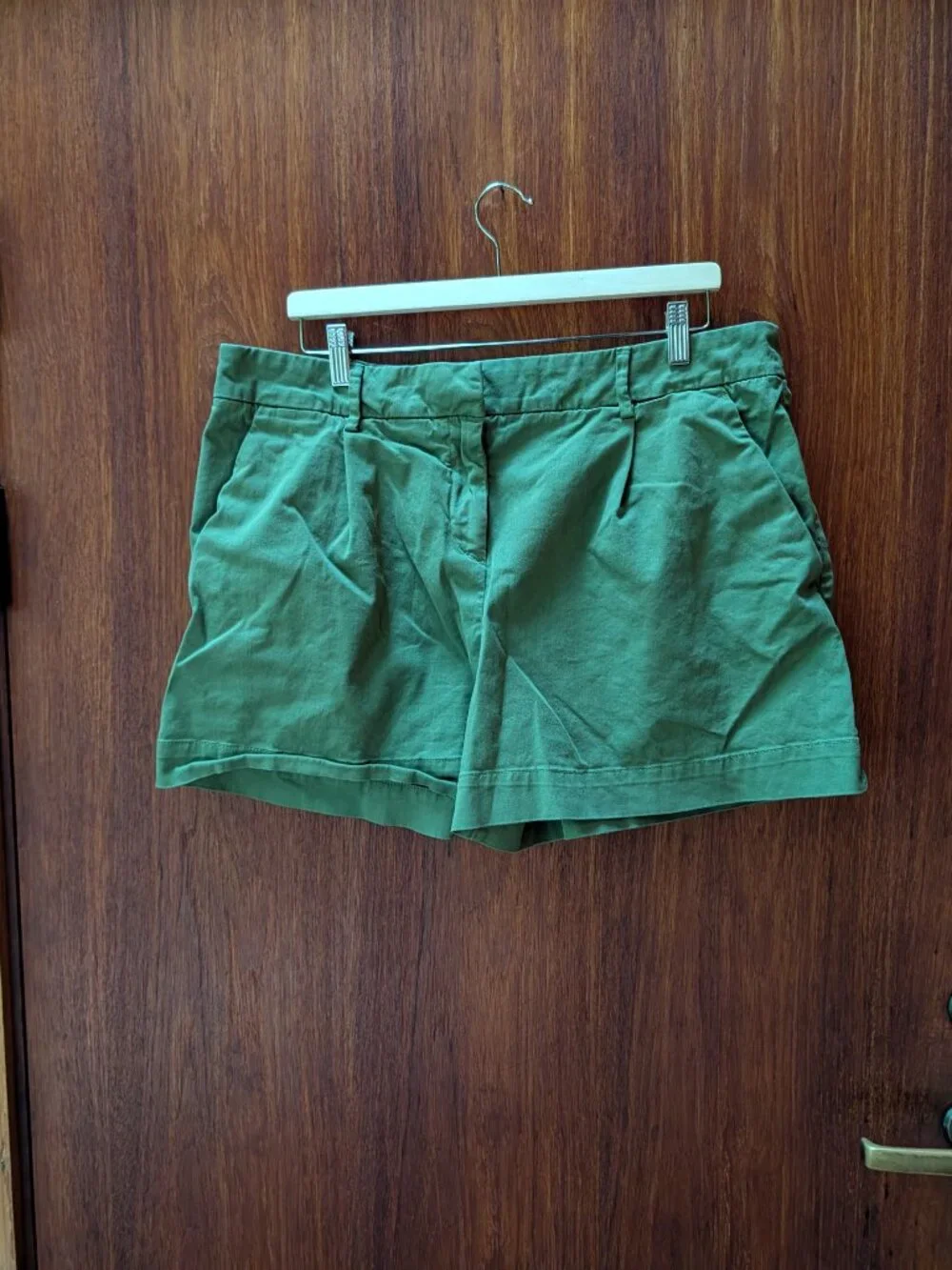Sézane Maelan Split Waist Shorts Light Olive Green Size 46 / 14
